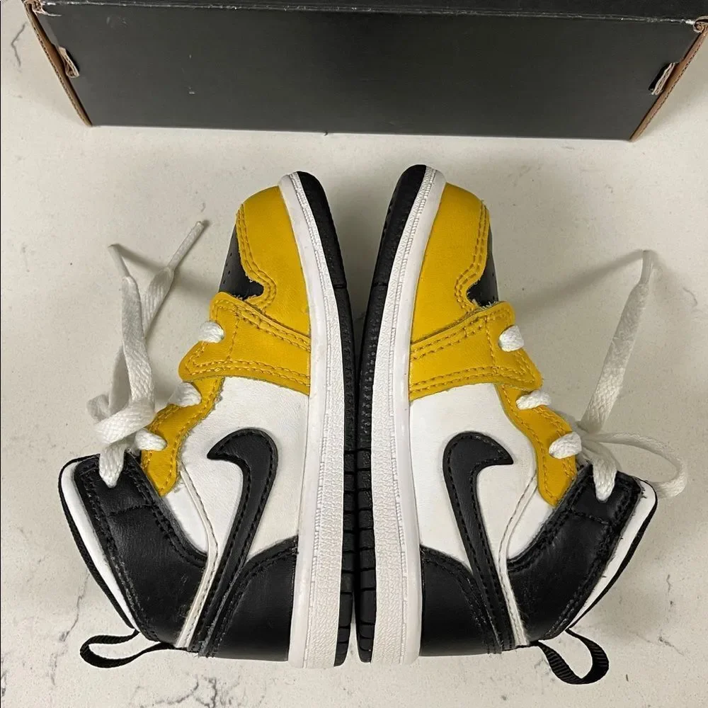 Jordan 1 Mid Yellow Ochre (TD) DQ8425-701 Size 6C